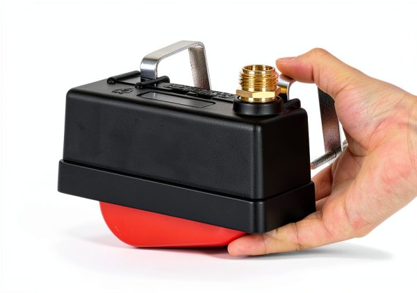Water Trough Float Valve Apxton TM825 Small Red HDPE for Livestock-1
