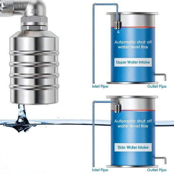 Automatic Float Valve DEPOVTE 304 Stainless Steel 1/2 to 3/4 Inch-4