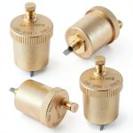 Saillong 4 Pack 1/8 Inch Automatic Air Vent Valve, Automatic Air Bleed Vent, Float Valve for Hot Water Radiators Heating System-0