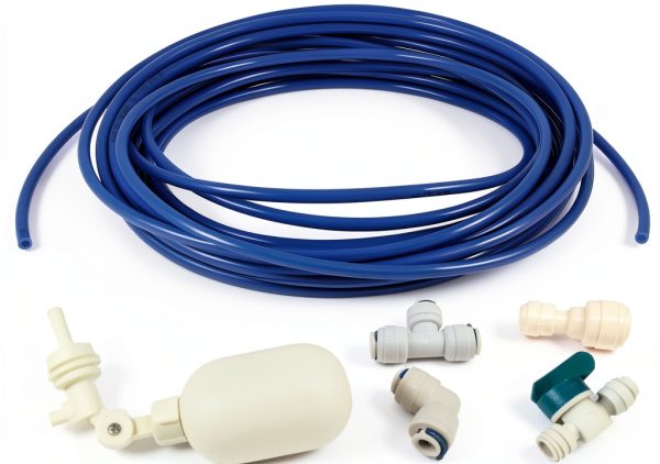 1/4 inch Tube Float Valve Kit Liimevvon for RO Systems Blue 15ft Pipe-0