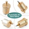 Saillong 4 Pack 1/8 Inch Automatic Air Vent Valve, Automatic Air Bleed Vent, Float Valve for Hot Water Radiators Heating System-6