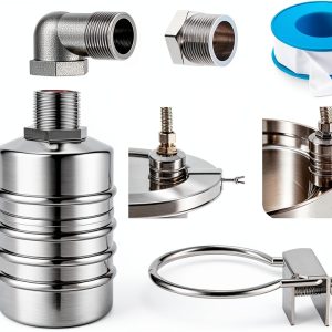 Float Valve Musibo 1/2" to 3/4" Stainless Steel Automatic Controller-0