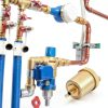 Saillong 4 Pack 1/8 Inch Automatic Air Vent Valve, Automatic Air Bleed Vent, Float Valve for Hot Water Radiators Heating System-4