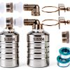 2-Pack Float Valve, 1/2" to 3/4'' 1" 304 Stainless Steel Fully Automatic Water Level Controller Water Float Valve for Water Tank,Pool,Water Tank, Livestock Troughs-0