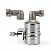 2-Pack Float Valve, 1/2" to 3/4'' 1" 304 Stainless Steel Fully Automatic Water Level Controller Water Float Valve for Water Tank,Pool,Water Tank, Livestock Troughs-2