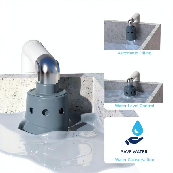 Float Valve Lenura 1" Nylon Resin Auto Shut-Off Model 718H Gray-3